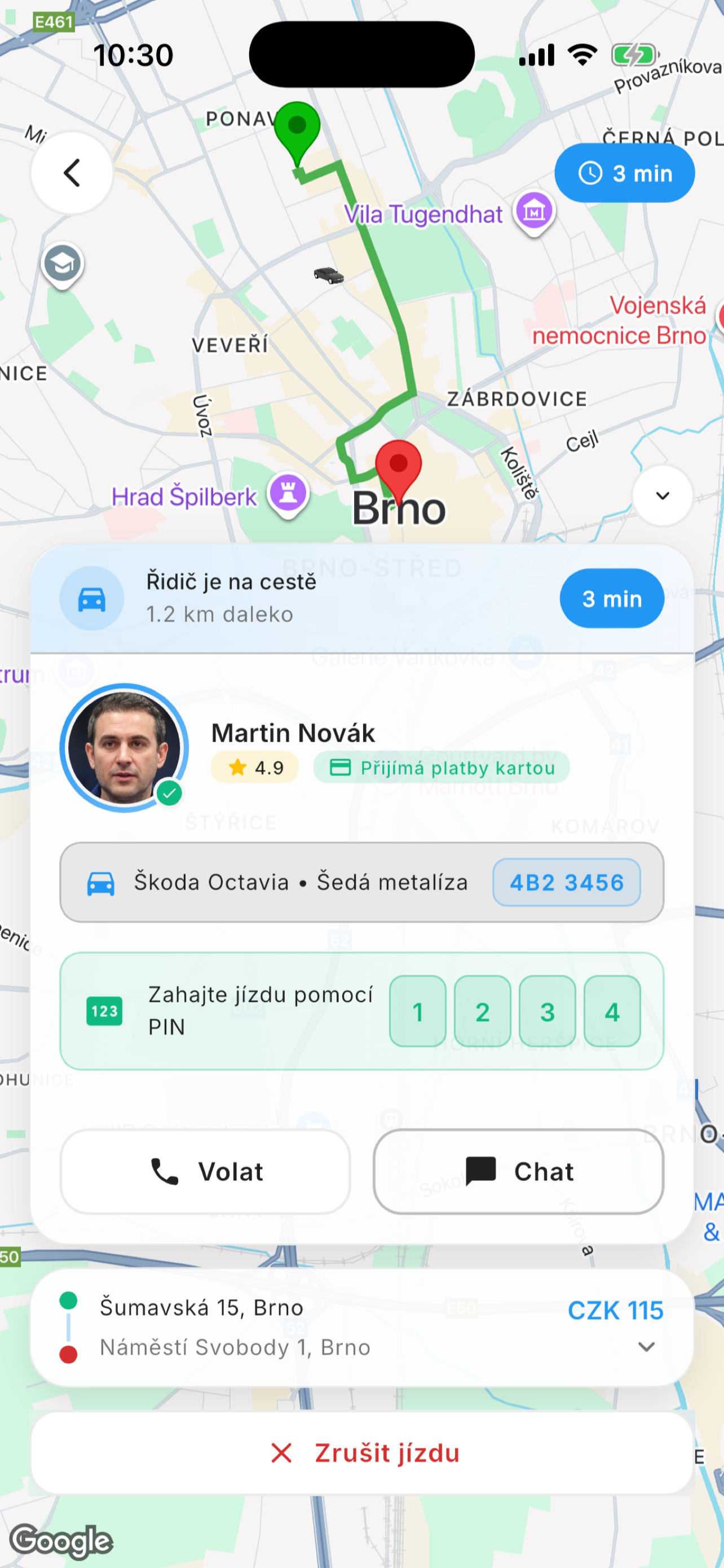 Řidič je na cestě — Martin Novák, Škoda Octavia